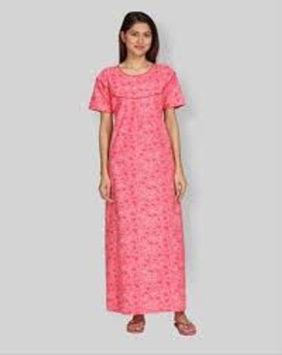 Multi Colors Skin Friendly High-Quality Pure Cotton Soft Fabric Ladies Maxi