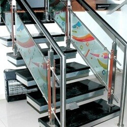 Soft, Smooth And High-Quality Feel Stainless Steel Glass Railing Application: Home