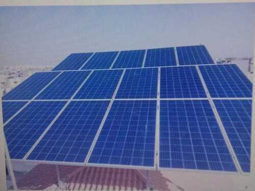 Solar Power Panel With Easy Installation, Rectangular Shape And Blue Color