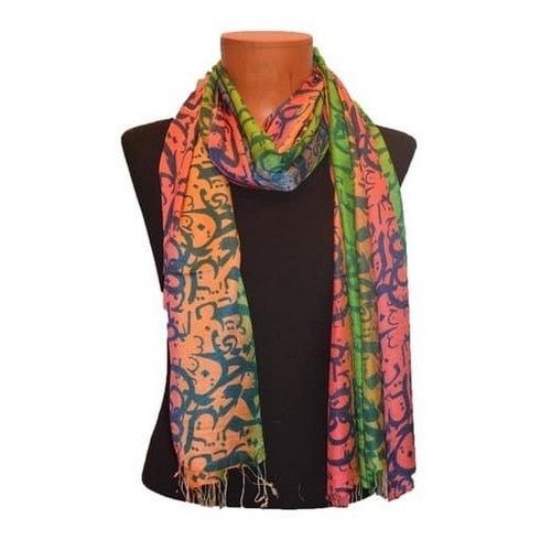 Breathable, Light Weight, Soft Fabric And Washable Designer Colorful Printed Stoles For Ladies Usage: Daily