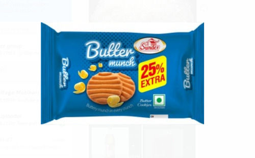 Delicious Creamy And Buttery Taste Sunder Butter Bite Biscuit Munch Cookies, Perfect For Tea Time Fat Content (%): 75 Percentage ( % )