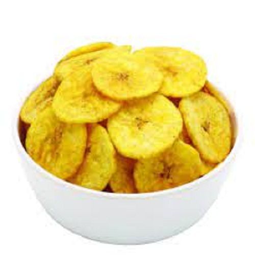 Hygienically Prepared Crispy Crunchy Salty Homemade Yellow Banana Chips