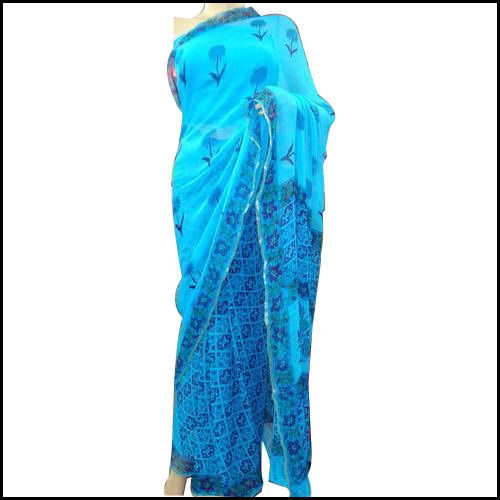 Ladies Beautiful Block Printed Sarees