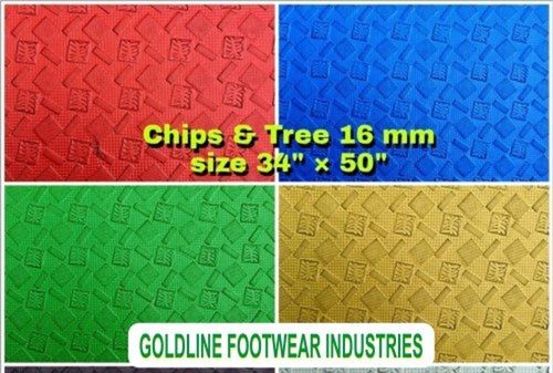 Multicolor Embossed Eva Rubber Hawai Chappal/slipper Sole Sheet