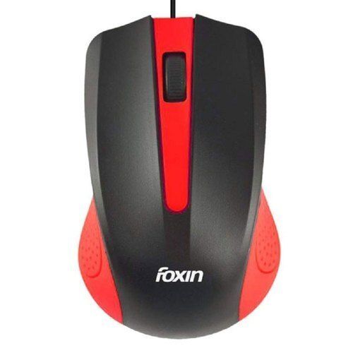 Pvc Red Colour Digital Foxin Smart Wired Mouse For Home And Office Needs 