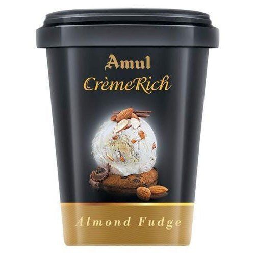 Tasty Sweet Almond Fudge Creme Rich Amul Ice Cream 