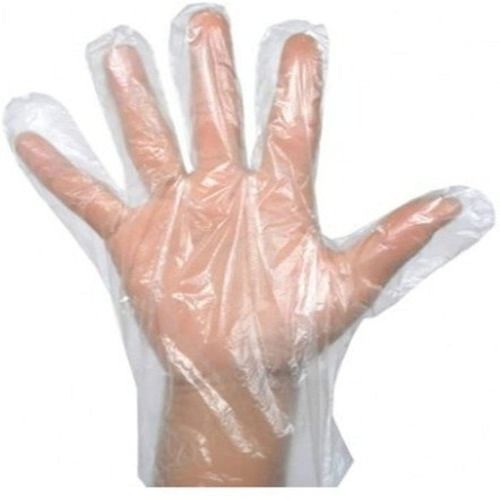 Transparent Plastic, Light Weight And Nominal Rates Disposable Hand Gloves For Safety