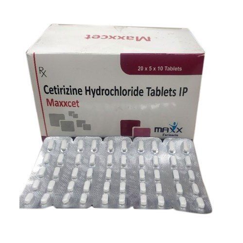  Antihistamines Cetirizine Hydrochloride Maxxcet Health Supplements Tablets 