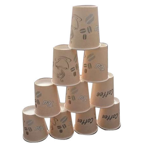 4 Inch Brown Disposable Paper Tea Cup with Attractive Printing for Picnic