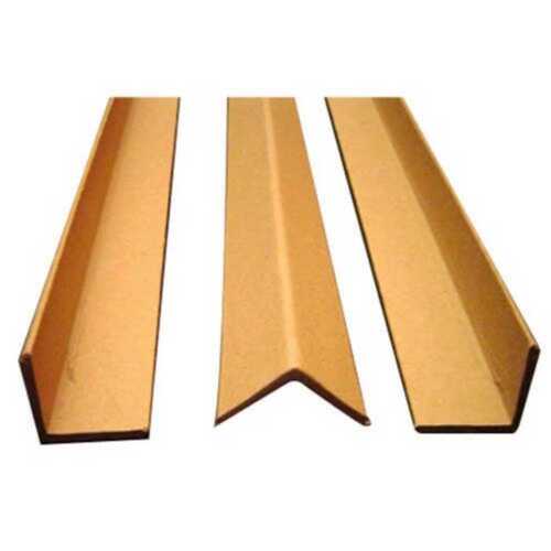 8mm Thickness Plain L Shape Brown Paper Edge Protector For Packaging Industry