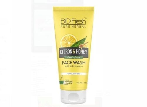 Bio Fresh Citron And Honey Gel Face Wash Gel For Revitalizing Tan Removal And Skin Brightening Color Code: Transparent Yellow