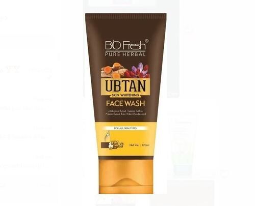 Bio Fresh Ubtan Skin Whitening With Goodness Of Turmeric, Saffron, Almond And Rose Water Face Wash Gel