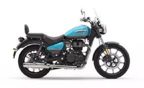 Iron Black And Sky Blue Heavy Duty Versatile Design Royal Enfield Meteor 350 Supernova Bike For Traveling