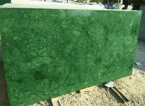 Dark Green Color Sleek Marble With 14mm Thickness For Home And Office Use