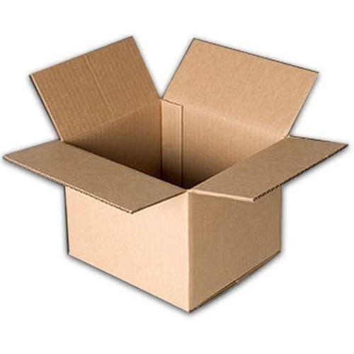 Paper Durable Brown Color Square Corrugated Carton Box For Storing Items, 4-8 Inch