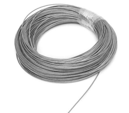 Length 1500 M Diameter 5 Mm Easy To Use Durable Stainless Steel Wire Rope Application: Construction