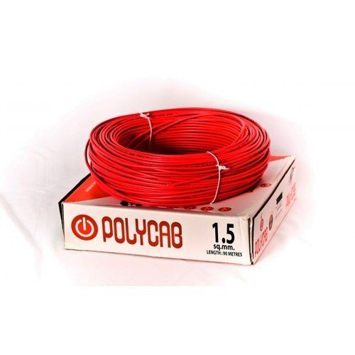 White Long Lasting Safety Flexible Copper Pvc Insulated Electric Wire, 90 M