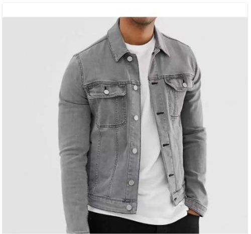 Buy Daytona Mens Grey Denim Jacket – Blakely Clothing