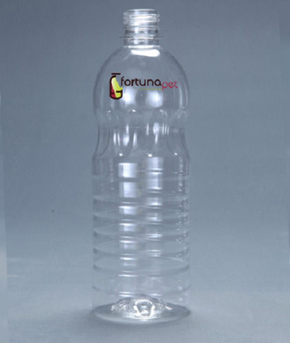 White Fortunapet Screw Cap Transparent Pet Bottle