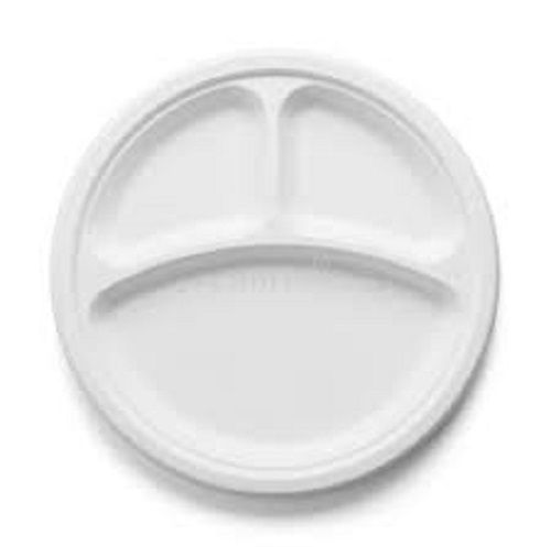 Biodegradable Eco Friendly White Colour Disposable Plate For Event And Party Lead Time: Save Time