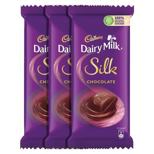 Broun Chocolaty, Creamy And Nutty Cadbury Dairy Milk Silk Chocolate 