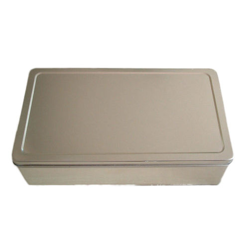 Gray Retchangular Aluminium Varnishing Gift Box