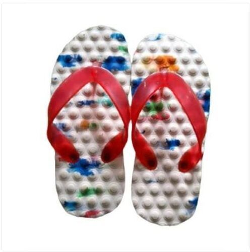 Pink Kids Comfortable And Washable Multicolor Casual Rubber Dotted Slipper For Regular Wear