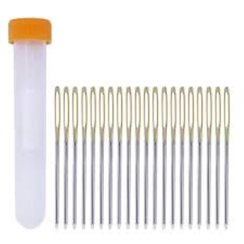 Tapestry Needle - Stainless Steel, Blunt Point Sizes 14-24, Rust Proof | Ideal for Hand Sewing