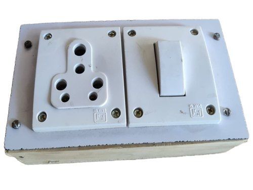 White Colour Plastic Electrical Switch Board And Easy To Install With Ip54 Protection Level  Dimension(L*W*H): 12 Inch (In)