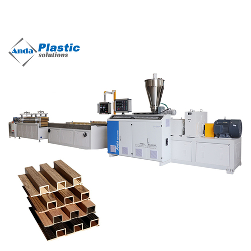 Automatic Wpc Fluted Wall Panel Production Line With 1 Year Of Warranty Capacity: 100 M3/Hr