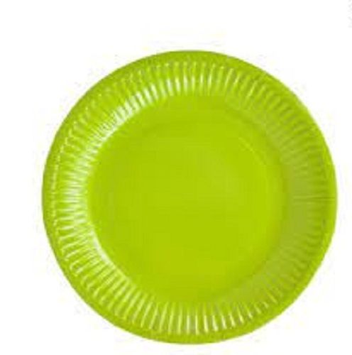 Eco Friendly And Recyclable Green Color Disposable Paper Plate For Parties 