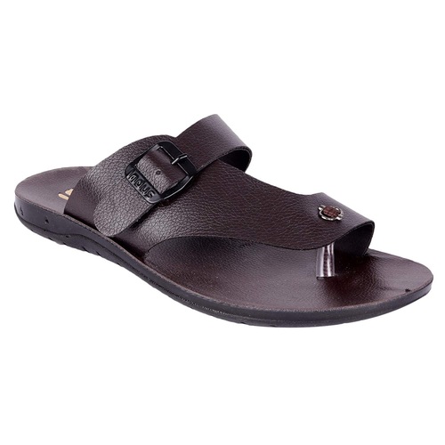 Blue Fashionable Mens Leather Chappal Comfortable And Perfect For