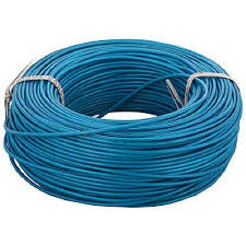 PVC Electrical Wire - Copper, 90 Meter (295 Feet), Sky Blue, 120v Volt (V) | Highly Durable, Non-Toxic, Fire & Moisture Resistant, Ideal for Indoor & Outdoor Use