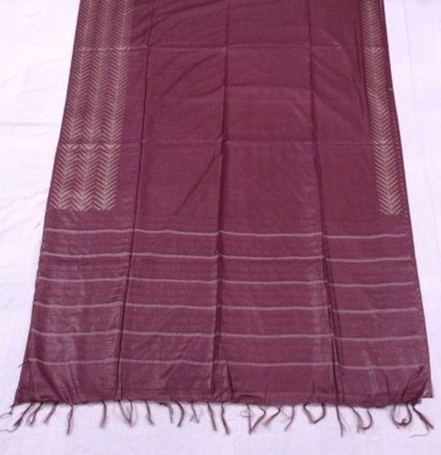 Cotton Silk Ladies Maroon Designer Printed Saree With Blouse Piece For Weddings And Parties