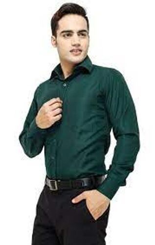 Breathable Most Comfortable Trendy Look And Best Quality Men'S Green Shirt 