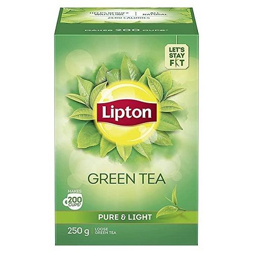 Natural Long Shelf Life No Added Preservatives Lipton Pure And Light Loose Green Tea Lemon