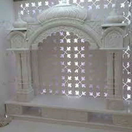 Natural White Stone Crafts Marble Temple for Home