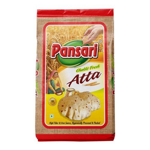 Organic Fresh Pansari White Chakki Atta, Packaging In Packet For Kitchen