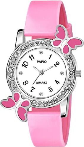 Papio Round Analog Women Pink Color Watches 