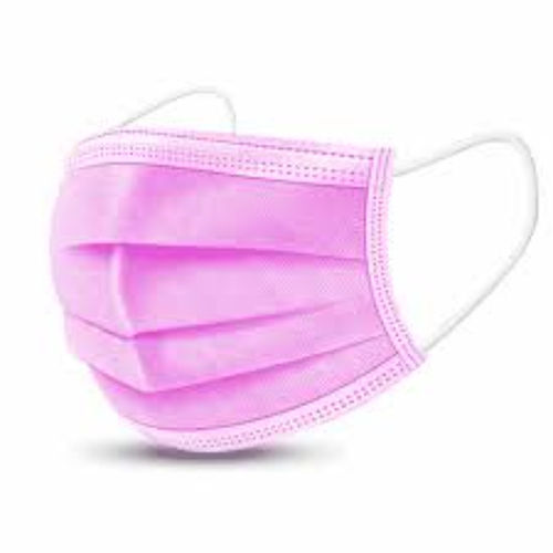 Pink Color Light Weight Comfortable Disposable Face Mask With Self Life