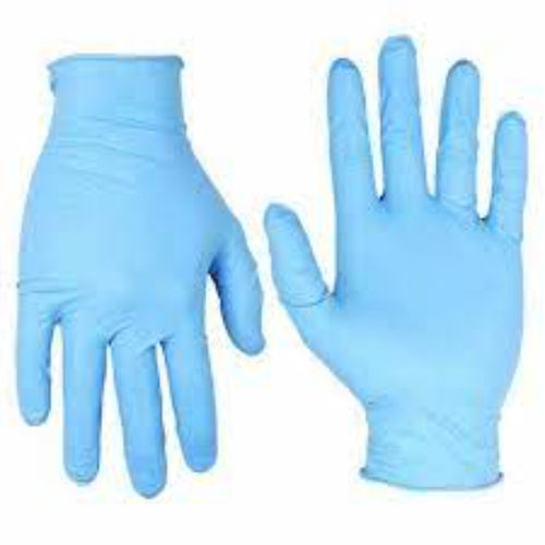 Skin Friendly Blue Color Nitrile Hand Disposable Surgical Gloves For Hospital Clinical