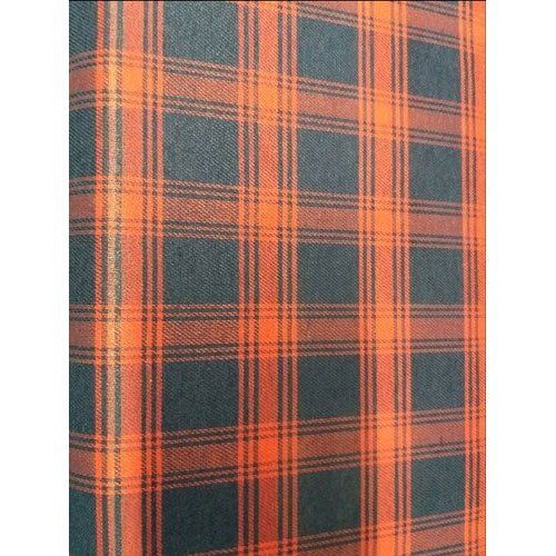 Red Mens And Check Cotton Shirting Fabric, Perfect For Creating Tailored And Stylish Garments