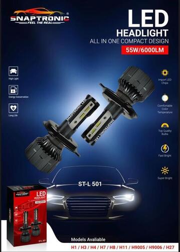 Snaptronic Led Headlight 55w Snaptronic Led Headlight Is The Newest In Automotive Lighting Technology.