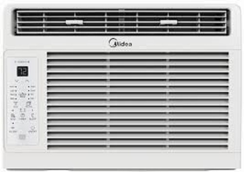 Midea 5000 BTU 115V Window Air Conditioner - 1.5 Ton Capacity White Color | Remote Operated 2-in-1 Cooling & Dehumidifying