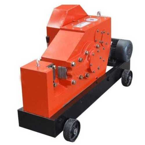 Orange Automatic Mild Steel Bar Cutting Machine For Industrial Usage