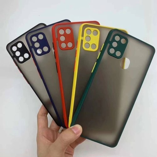 Black And Stylish Design With Colourful Boundary Mobile Back Cover - High-Quality Scratch Resistant, Waterproof, Colorful Bar Design
