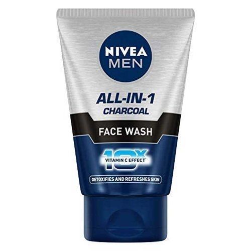 Daily Usable Chemical Free UV Blocking All Skin Types Instant Glow Nivea Men Charcoal Face Wash