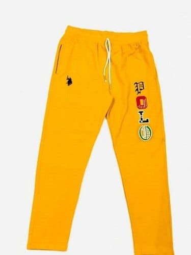 Mens Yellow Comfortable Regular Fit Lower For Casual And Daily Wear