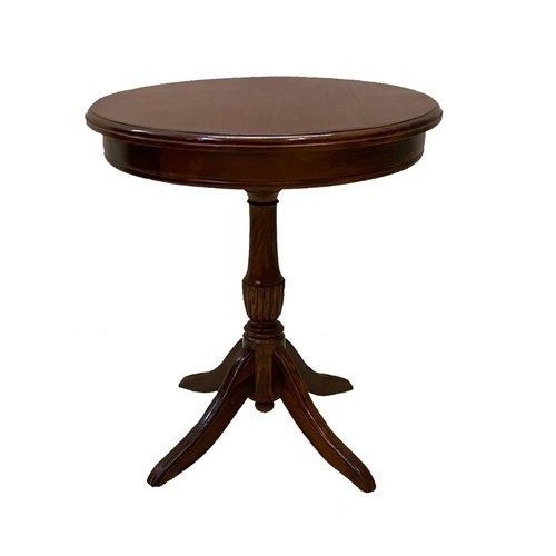 4 Feet Height Termite Proof Brown Round Wooden Table
