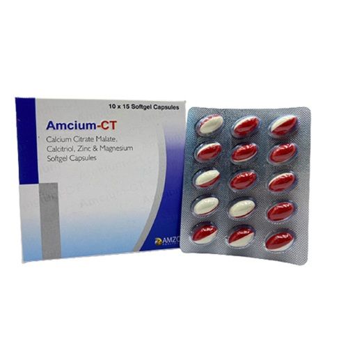 AMCIUM-CT Calcium Malate, Calcitriol, Zinc And Magnesium Softgel Capsules